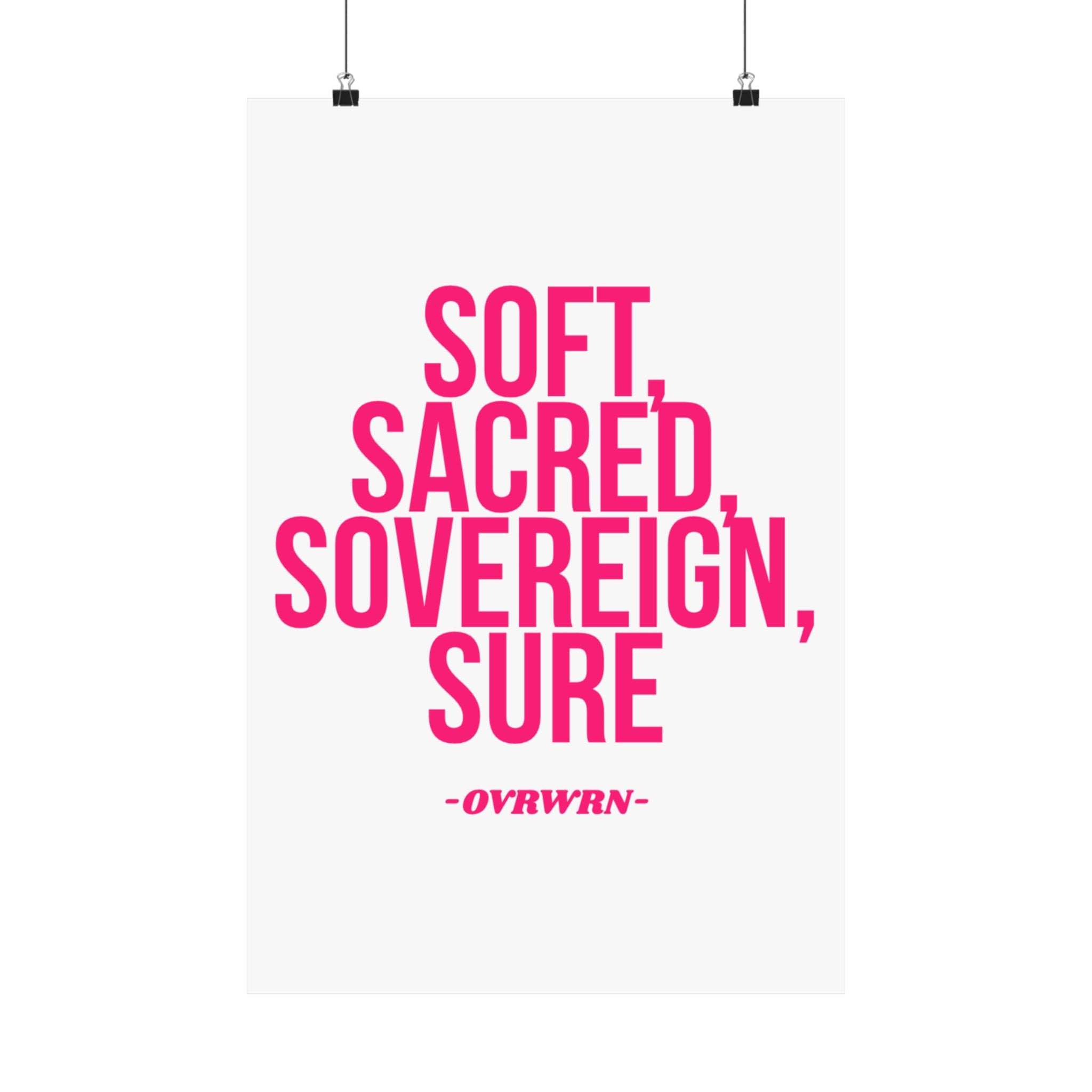 Soft Scared Sovereign Poster