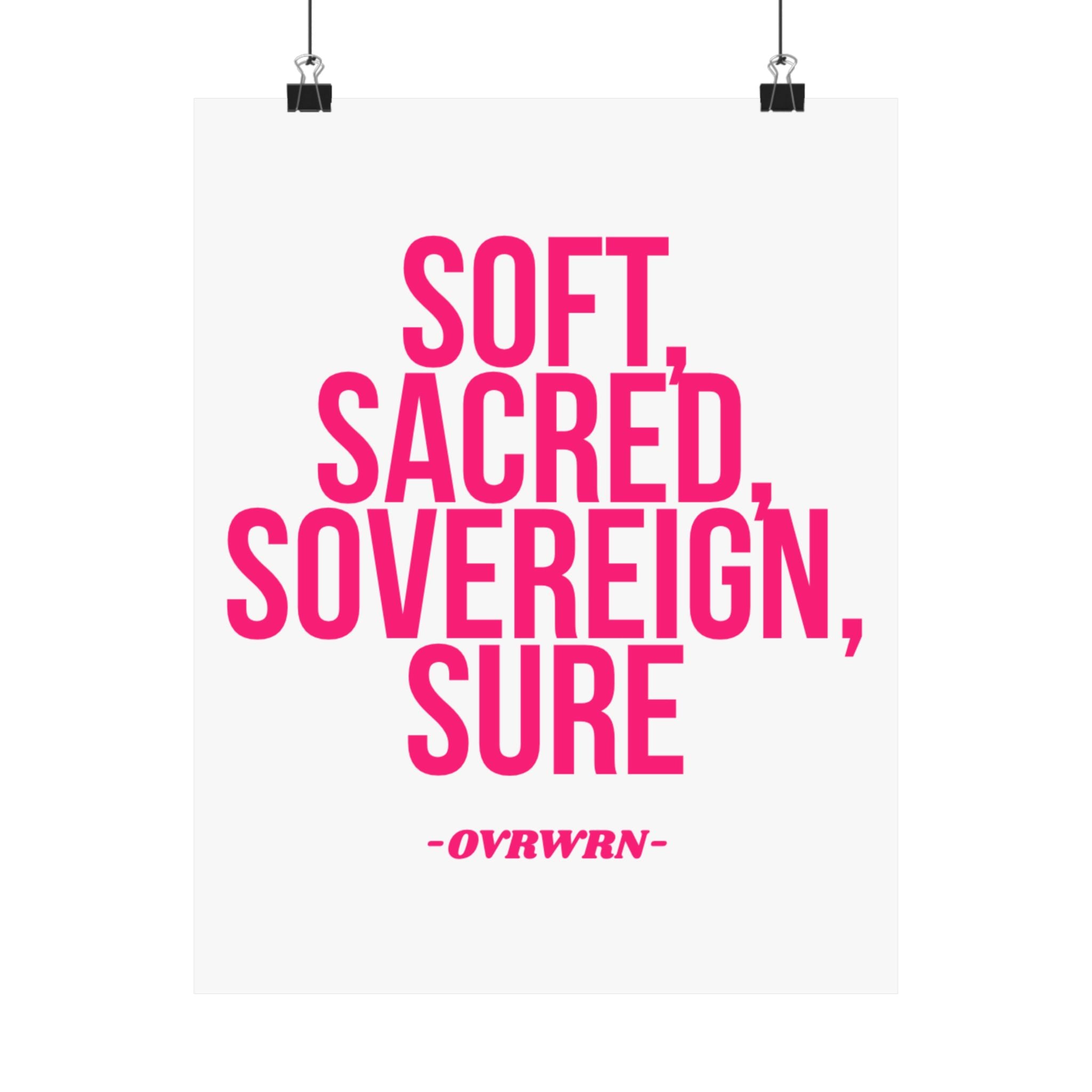 Soft Scared Sovereign Poster