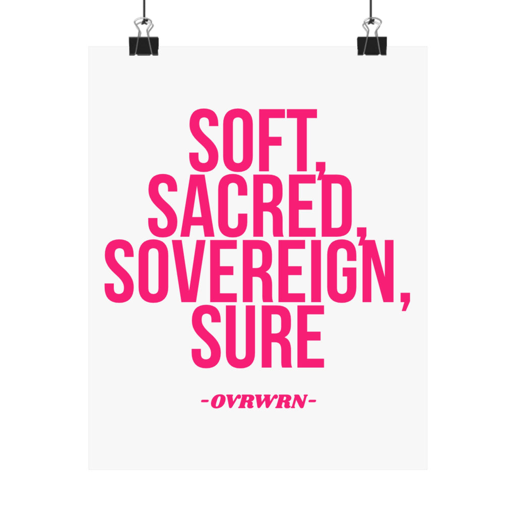 Soft Scared Sovereign Poster