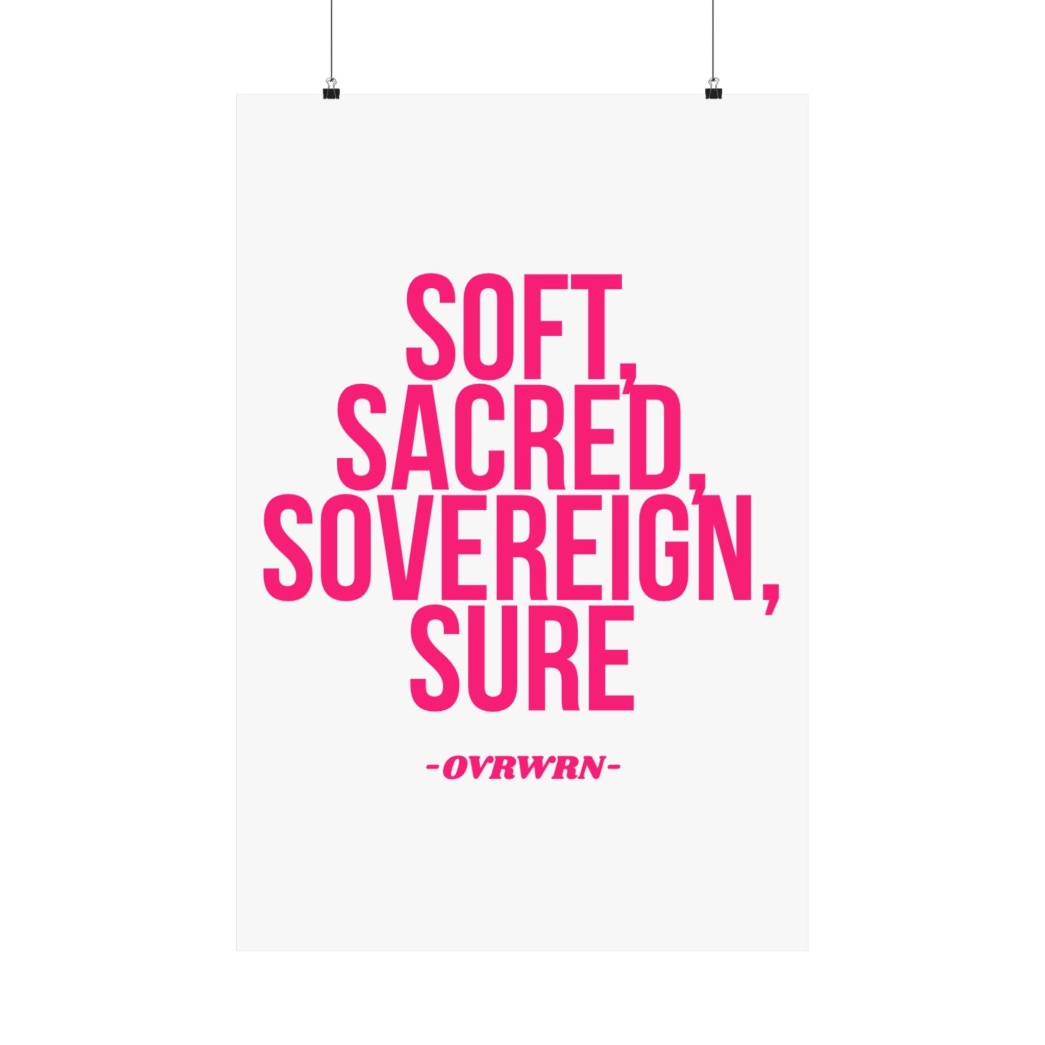 Soft Scared Sovereign Poster