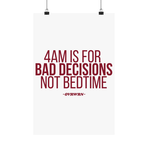 4 Am Poster