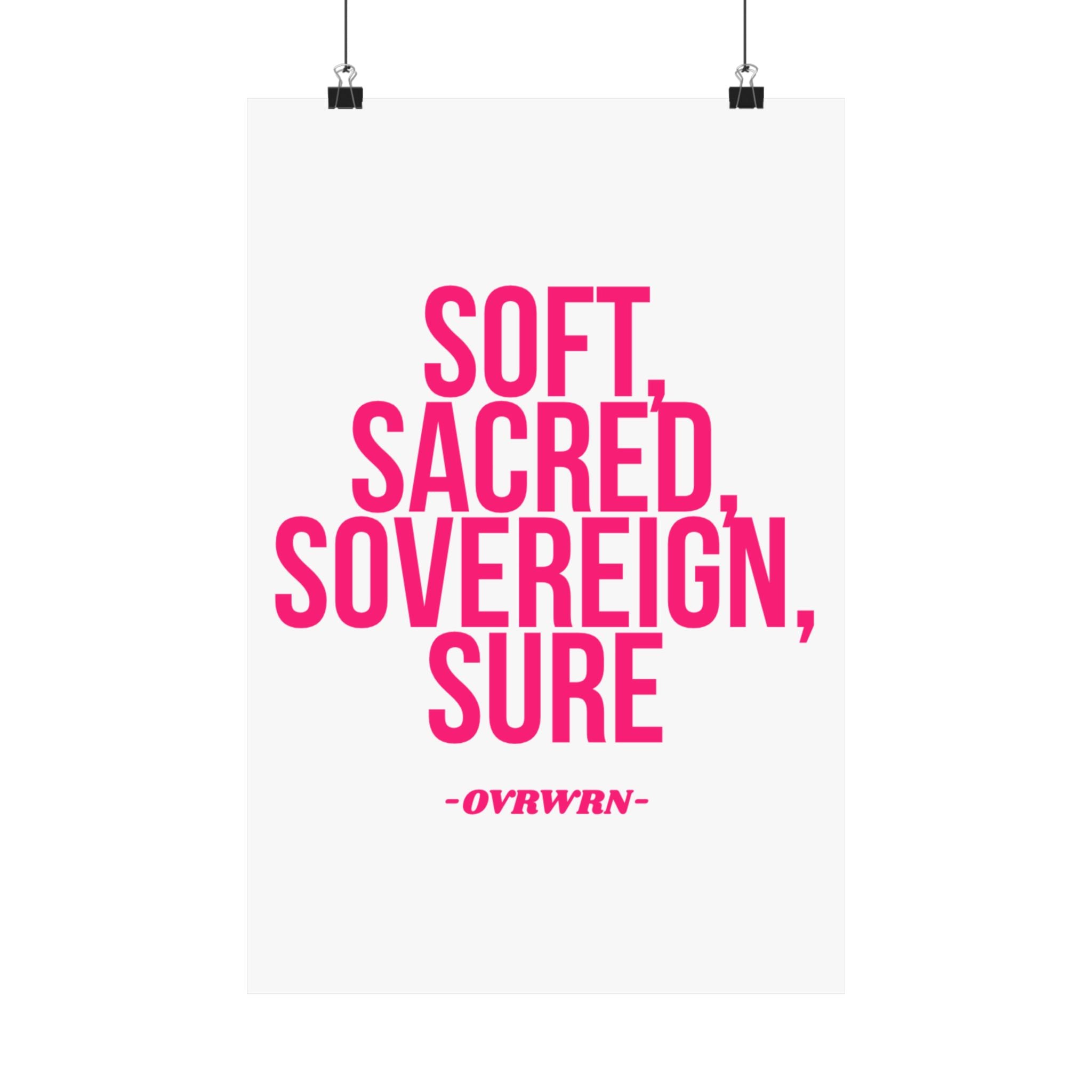 Soft Scared Sovereign Poster