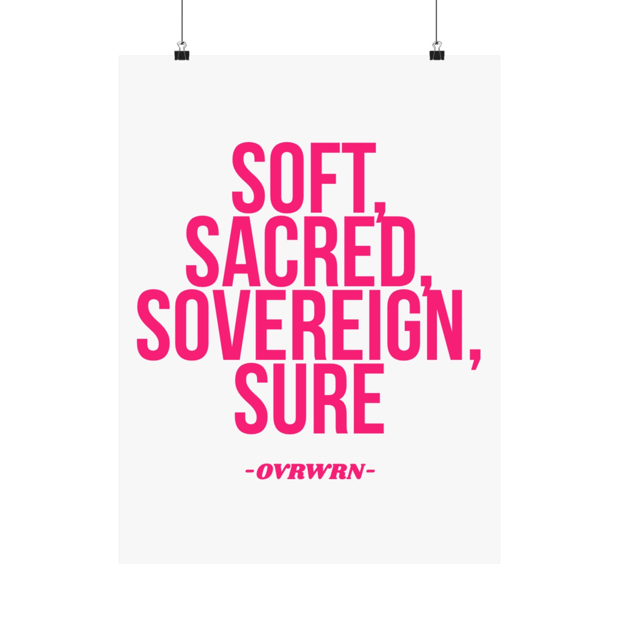 Soft Scared Sovereign Poster