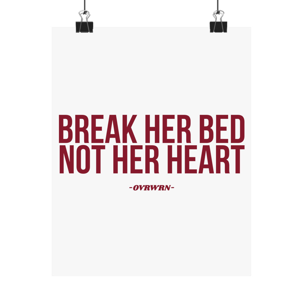 Break Her Bed Poster